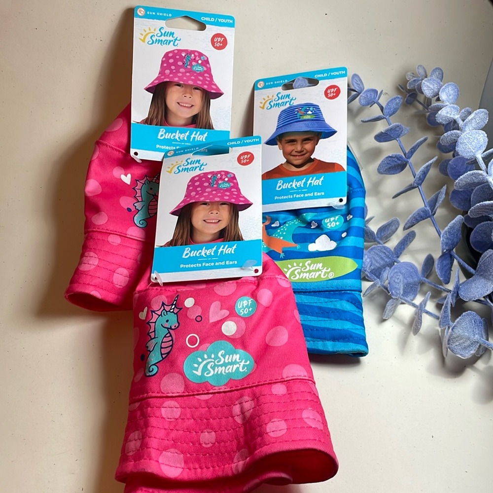 Sun Smart Bucket Hat Sun Shield 50+ SPF (Single Piece/Choose Color)